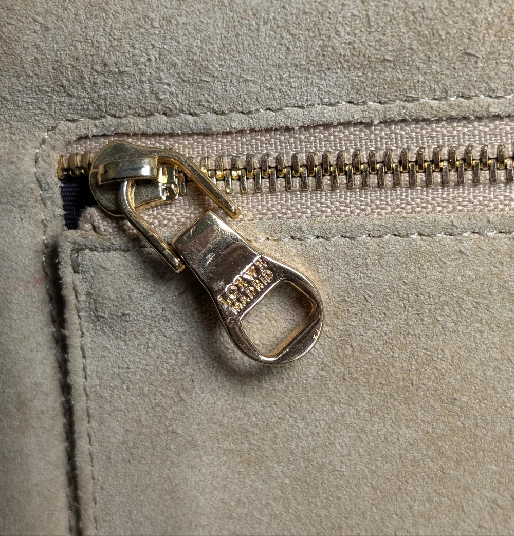Loewe Vintage Suede Anagram Crossbody